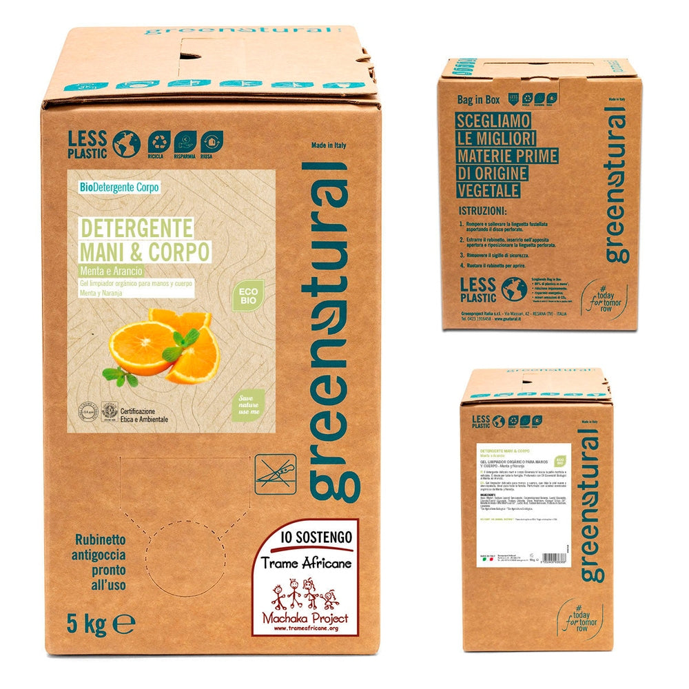 Detergente mani e corpo Menta & Arancio - Greenatural