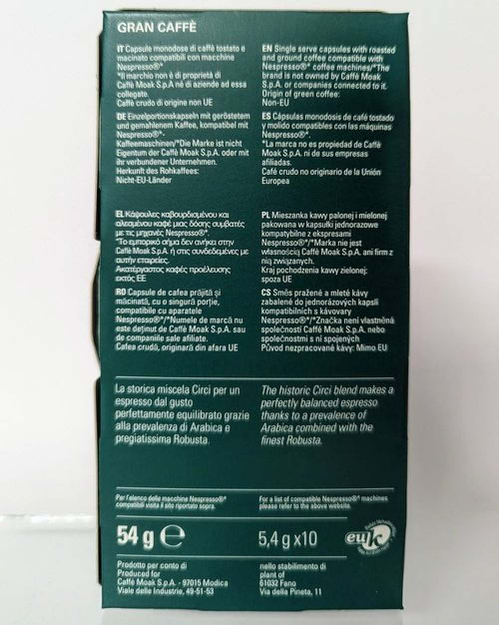 GranCaffè CIRCI capsule