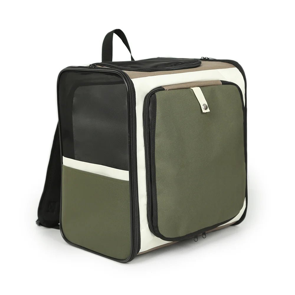 Zaino Trasportino per Cani e Gatti EDENPETZ – Doppio Spallaccio, Capacità 10 kg