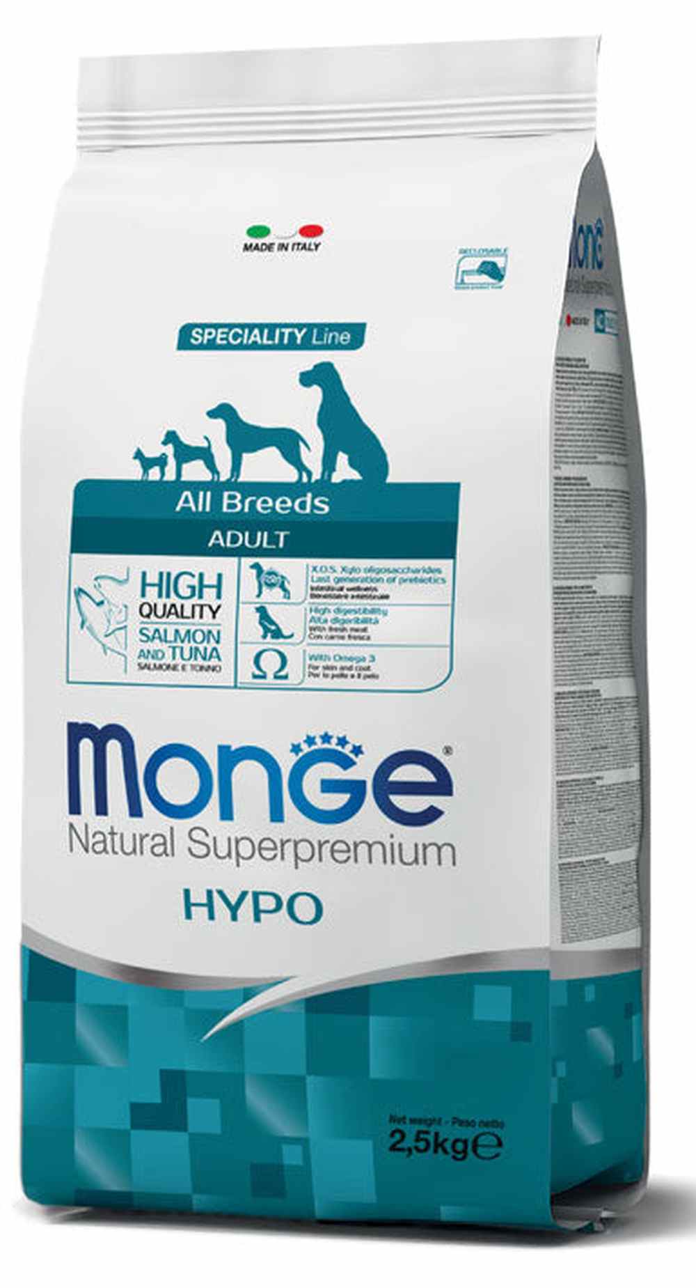 Monge Natural Superpremium All Breeds Adult - Hypo with Salmon and Tuna DOG