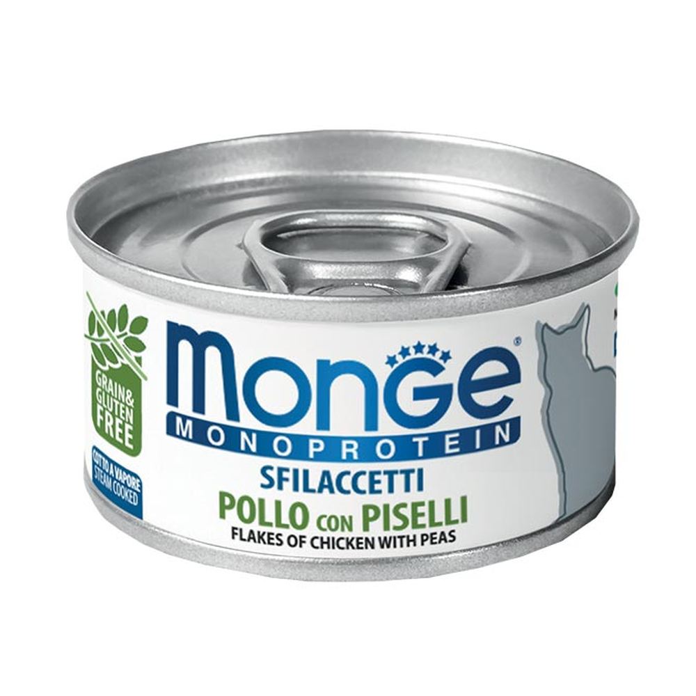 Monge Monoprotein Sfilaccetti POLLO con Piselli CAT
