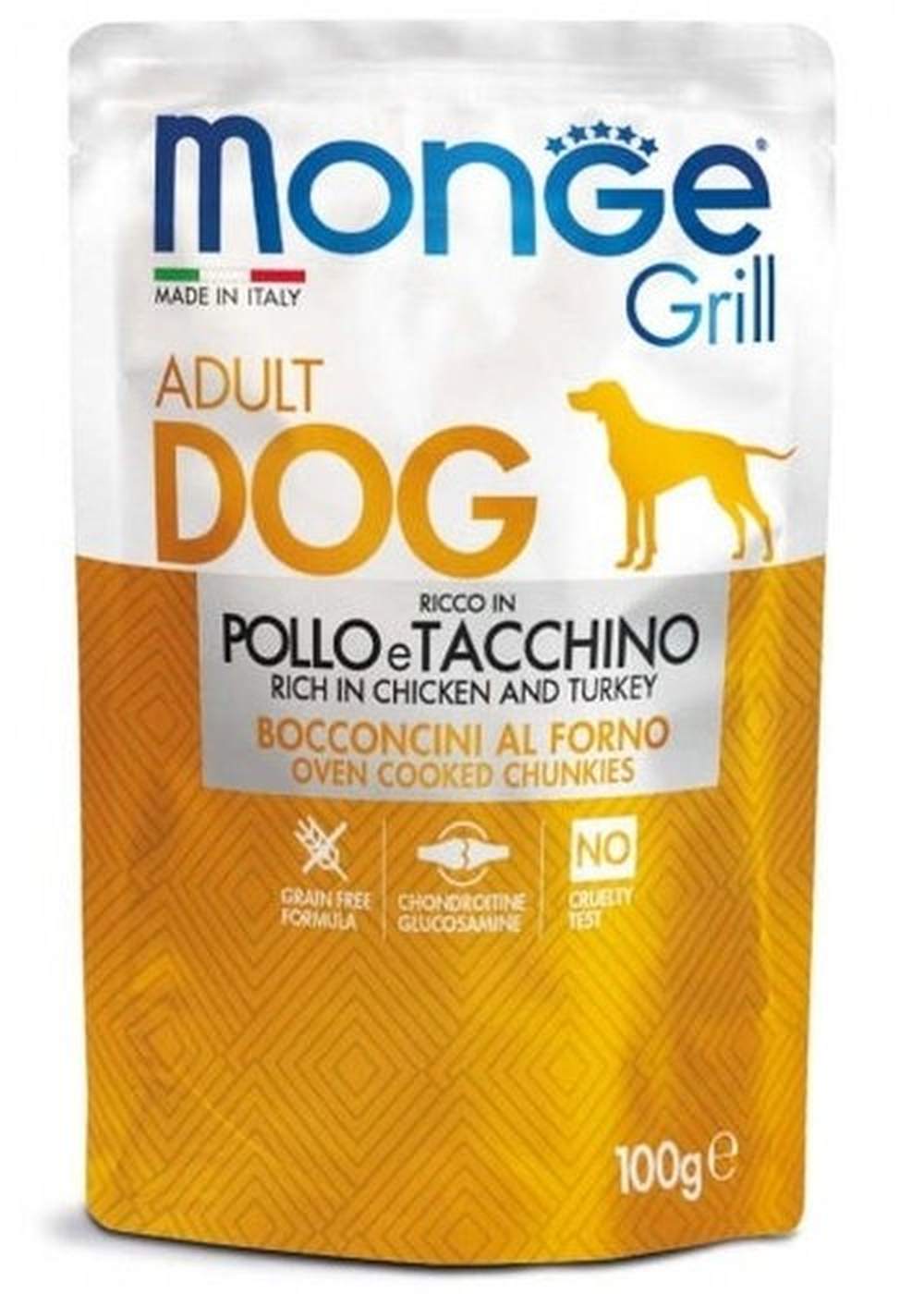monge grill dog pollo tacchino adult