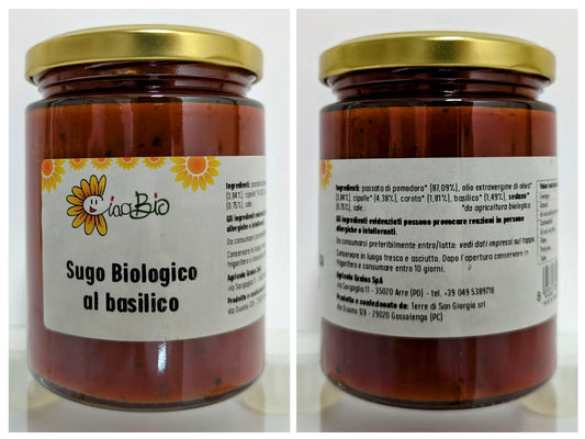 Sugo al Basilico BIOLOGICO 300gr