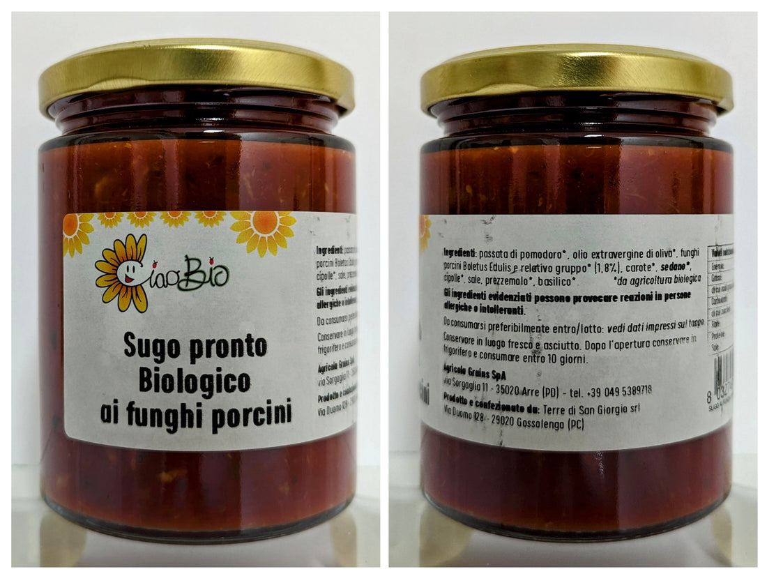 Sugo ai Funghi Porcini BIOLOGICO 300gr