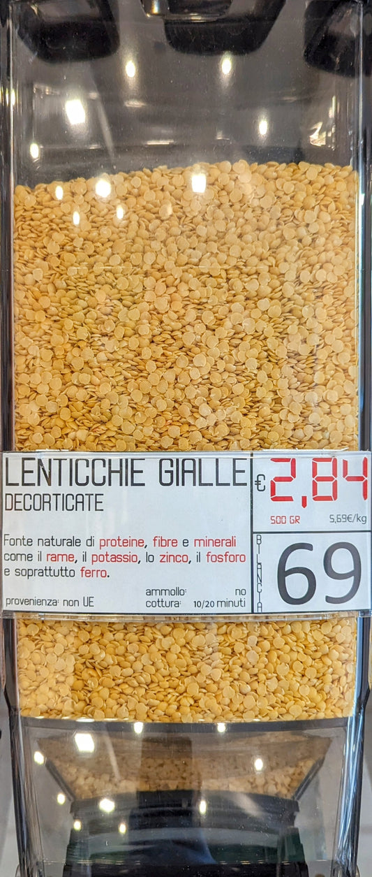 Lenticchie Gialle decorticate