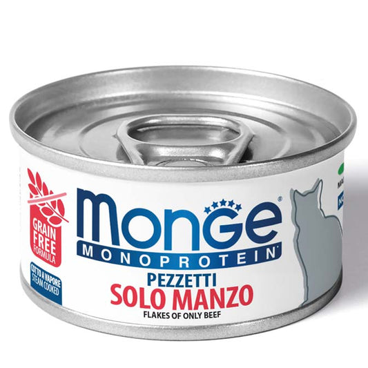 Monge Monoprotein pezzetti solo MANZO Cat