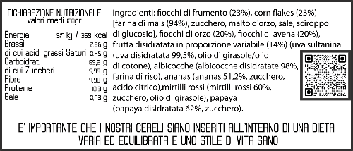 Muesli tutti FRUTTI