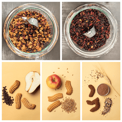 Herbal tea and biscuits bag