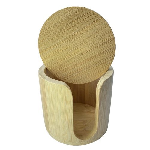 contenitore dischi struccanti in bamboo