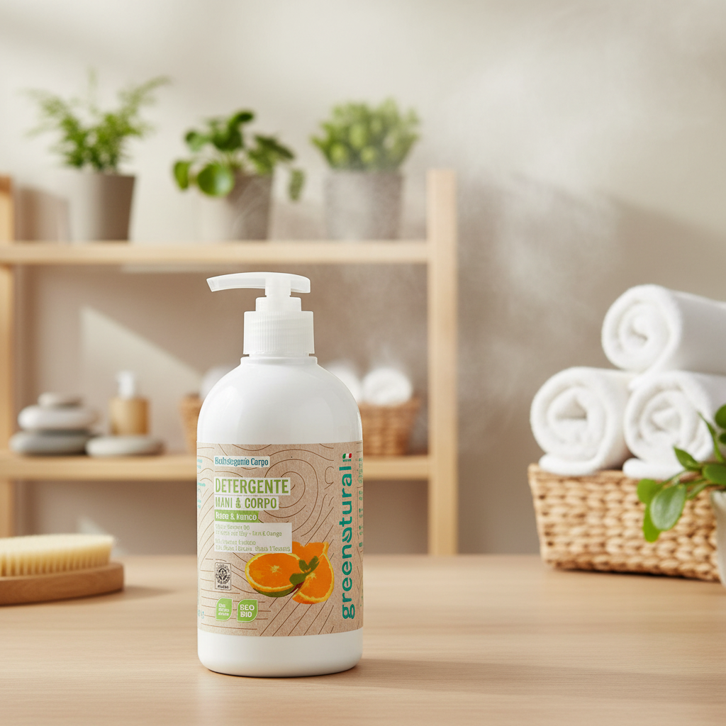 Detergente mani e corpo Menta & Arancio - Greenatural