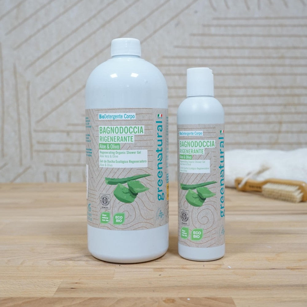 Bagnodoccia Rigenerante Aloe & Olivo - Greenatural