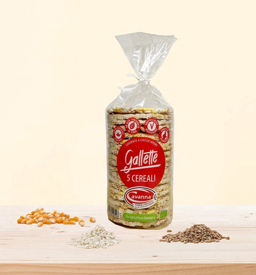 Organic 5-Grain Crackers - Cavanna
