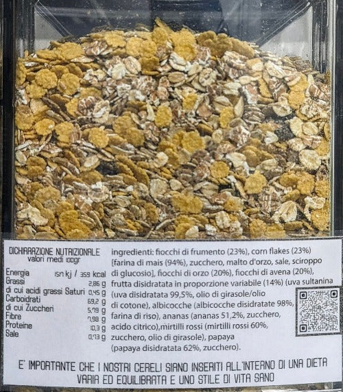 Muesli fritta avena orzo frumenti mais Italia sfuso