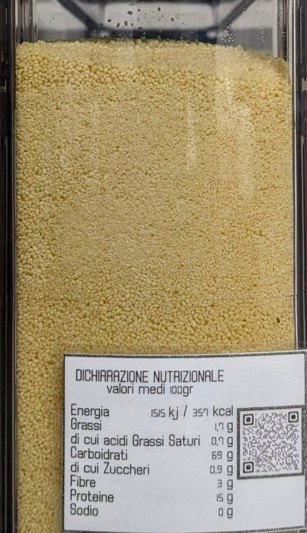 Cous cous medio Italia biologico sfuso 