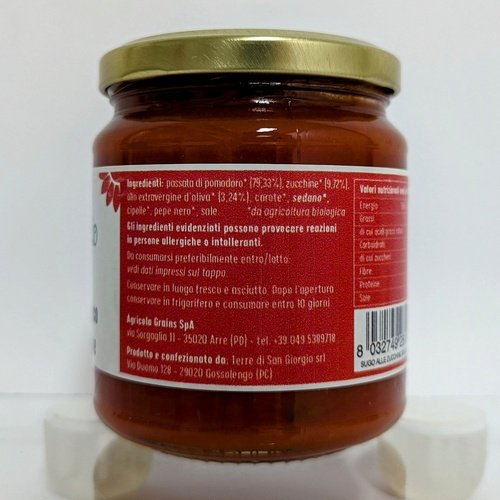 Zucchini Sauce ORGANIC 300gr