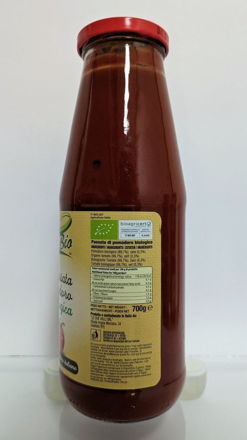 Passata di Pomodoro BIOLOGICO Valli Bio