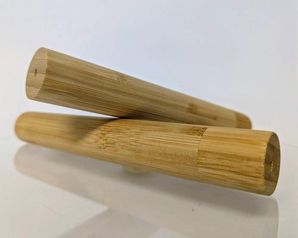 Bamboo toothbrush holder case