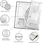 Tappetino in Silicone Antiadente per Impasti – Oversize 80/70/60 cm | Ideale per Pizza, Crepes, Pasta e Dolci