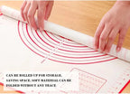 Tappetino in Silicone Antiadente per Impasti – Oversize 80/70/60 cm | Ideale per Pizza, Crepes, Pasta e Dolci