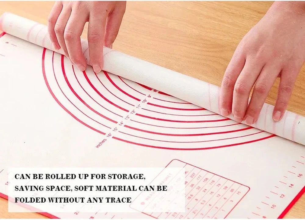 Tappetino in Silicone Antiadente per Impasti – Oversize 80/70/60 cm | Ideale per Pizza, Crepes, Pasta e Dolci