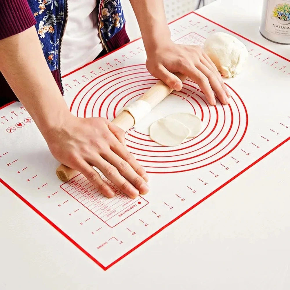 Tappetino in Silicone Antiadente per Impasti – Oversize 80/70/60 cm | Ideale per Pizza, Crepes, Pasta e Dolci