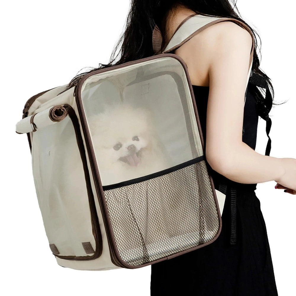 EDENPETZ Dog and Cat Carrier Backpack – Double Shoulder Strap, 10 kg Capacity