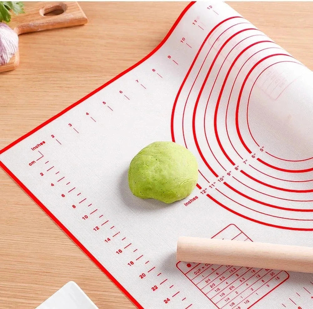 Tappetino in Silicone Antiadente per Impasti – Oversize 80/70/60 cm | Ideale per Pizza, Crepes, Pasta e Dolci