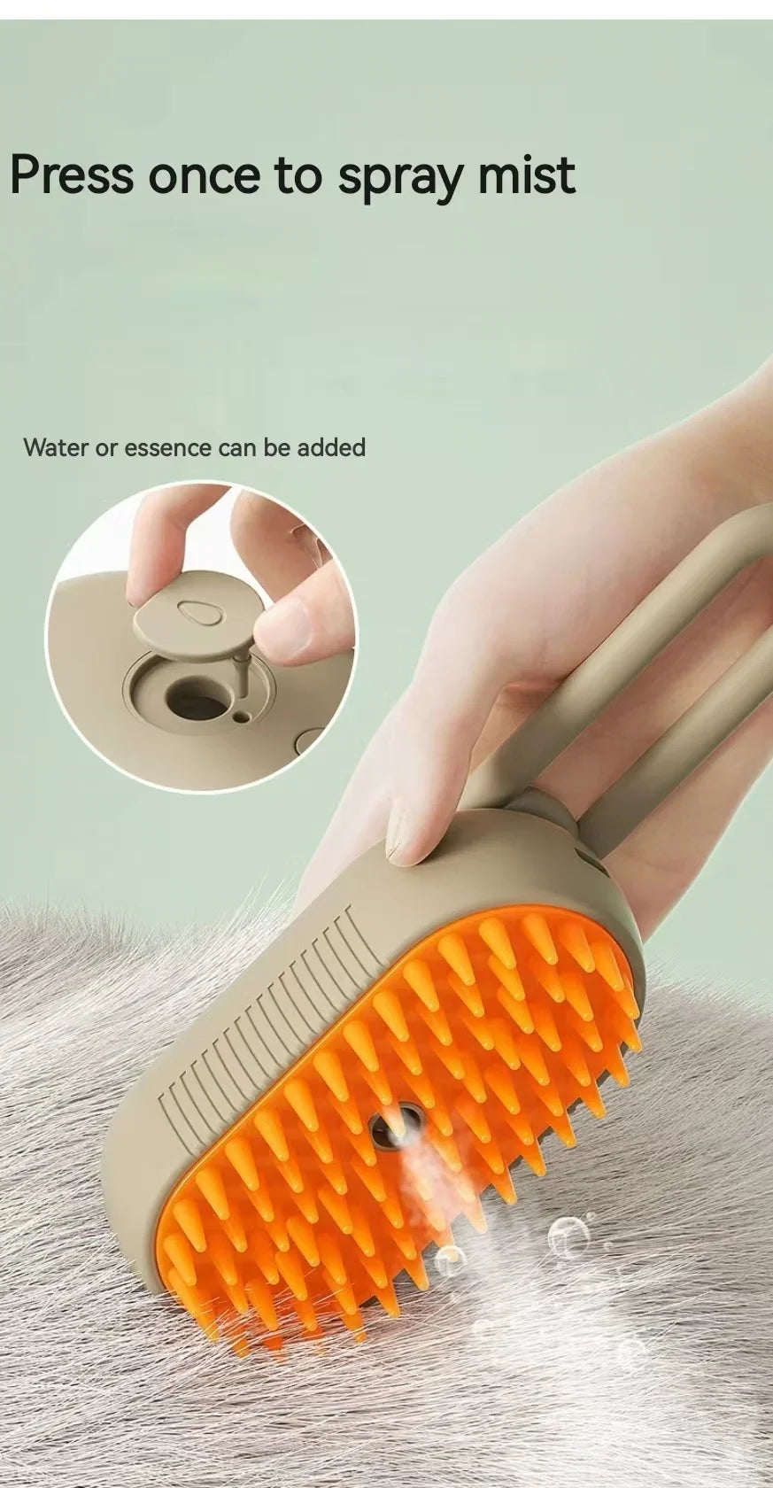 Spazzola Elettrica 3-in-1 per Cani e Gatti