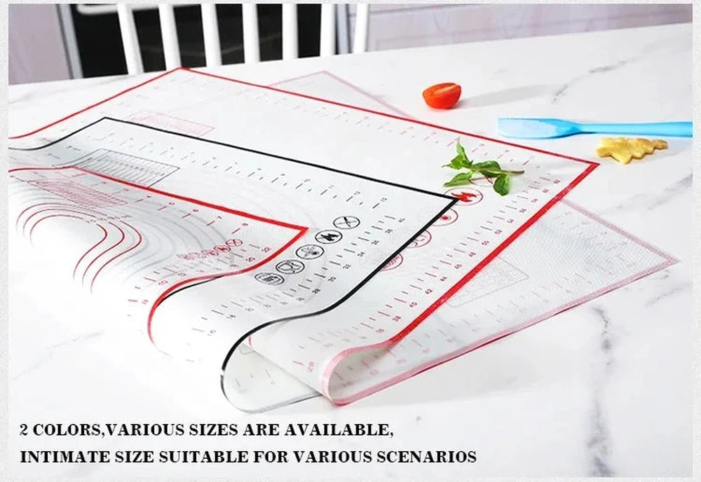 Tappetino in Silicone Antiadente per Impasti – Oversize 80/70/60 cm | Ideale per Pizza, Crepes, Pasta e Dolci