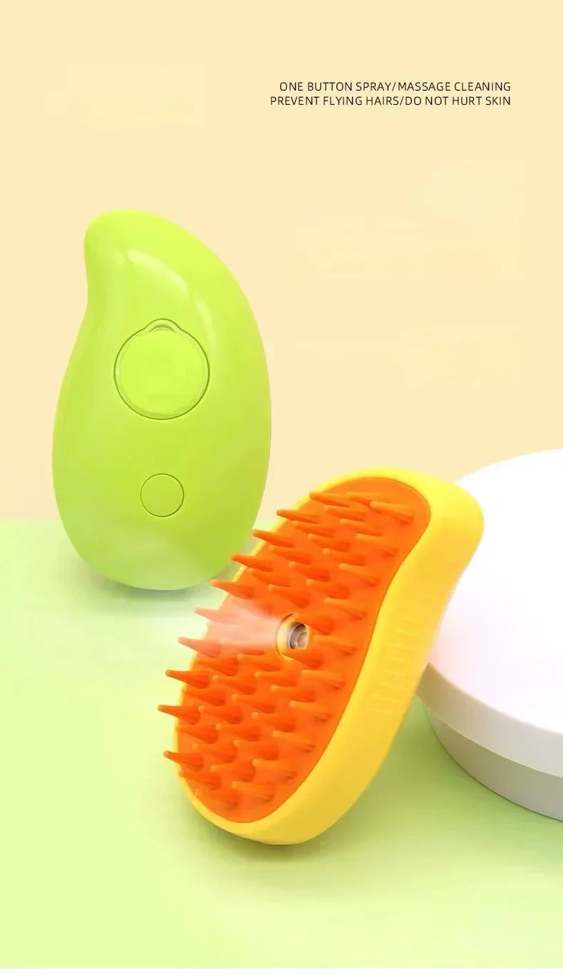 Spazzola Elettrica 3-in-1 per Cani e Gatti