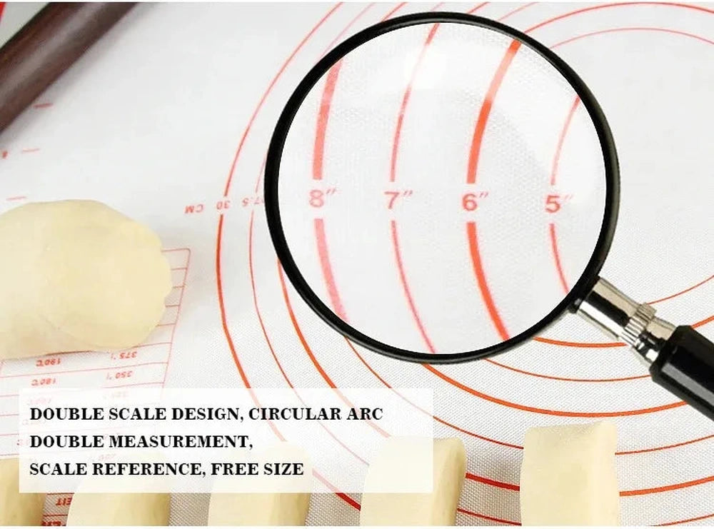Tappetino in Silicone Antiadente per Impasti – Oversize 80/70/60 cm | Ideale per Pizza, Crepes, Pasta e Dolci