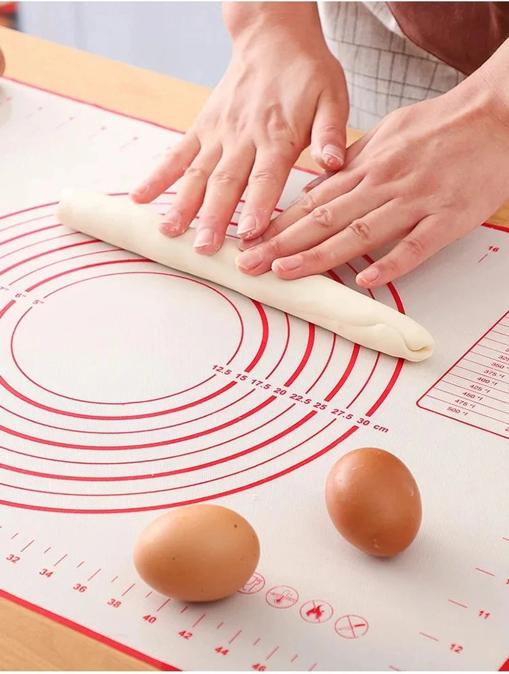 Tappetino in Silicone Antiadente per Impasti – Oversize 80/70/60 cm | Ideale per Pizza, Crepes, Pasta e Dolci