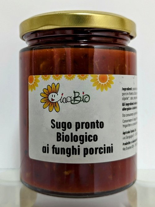 Sugo funghi porcini biologico