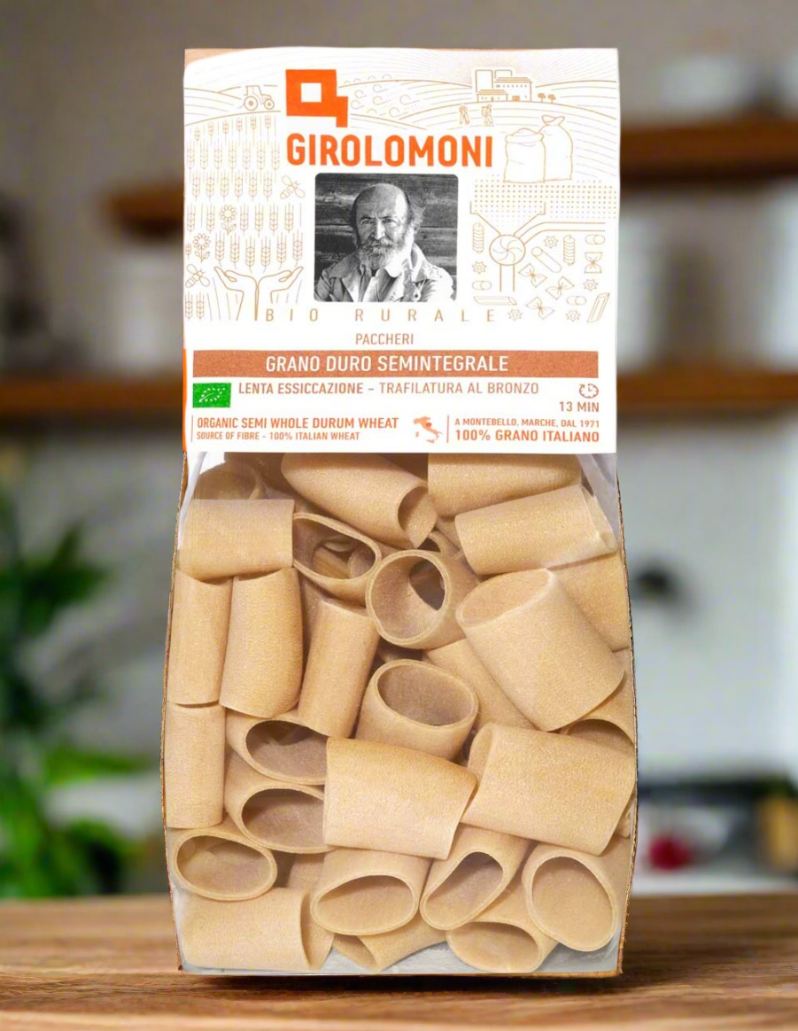 Paccheri BIO semi-integrali trafilatura ruvida - Girolomoni