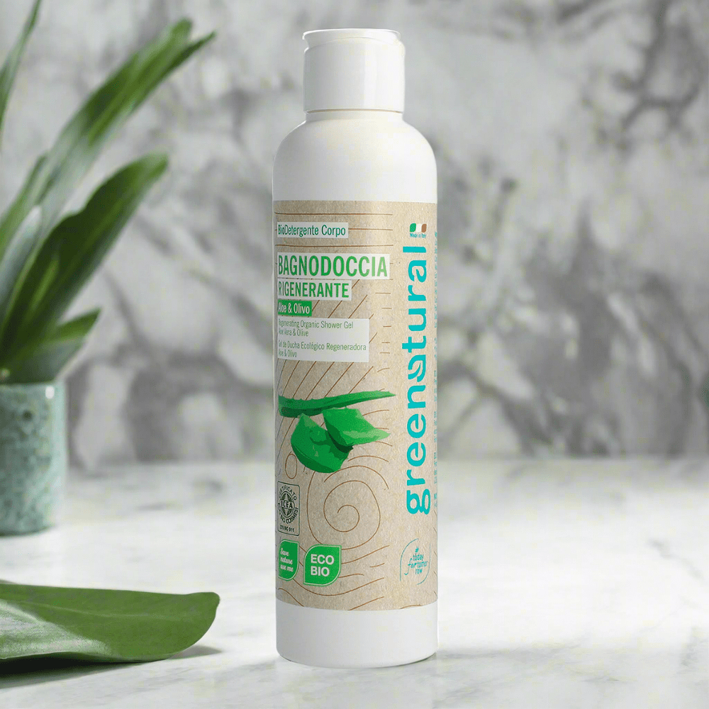 Greenatural Aloe &amp; Olive Regenerating Shower Gel