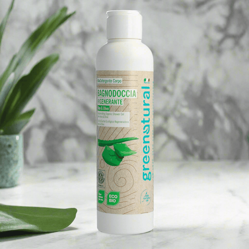 Bagnodoccia Rigenerante Aloe & Olivo - Greenatural