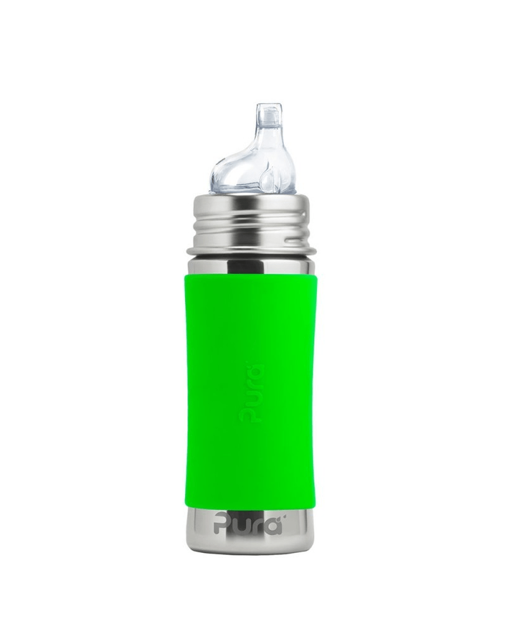 Biberon in Acciaio con Beccuccio in silicone - Pura