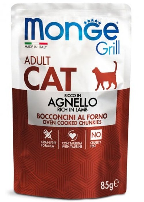 monge grill cat agnello adult