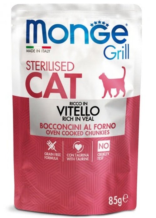 monge grill cat vitello sterilized