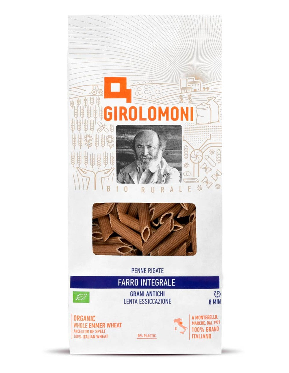 penne rigate farro integrale bio