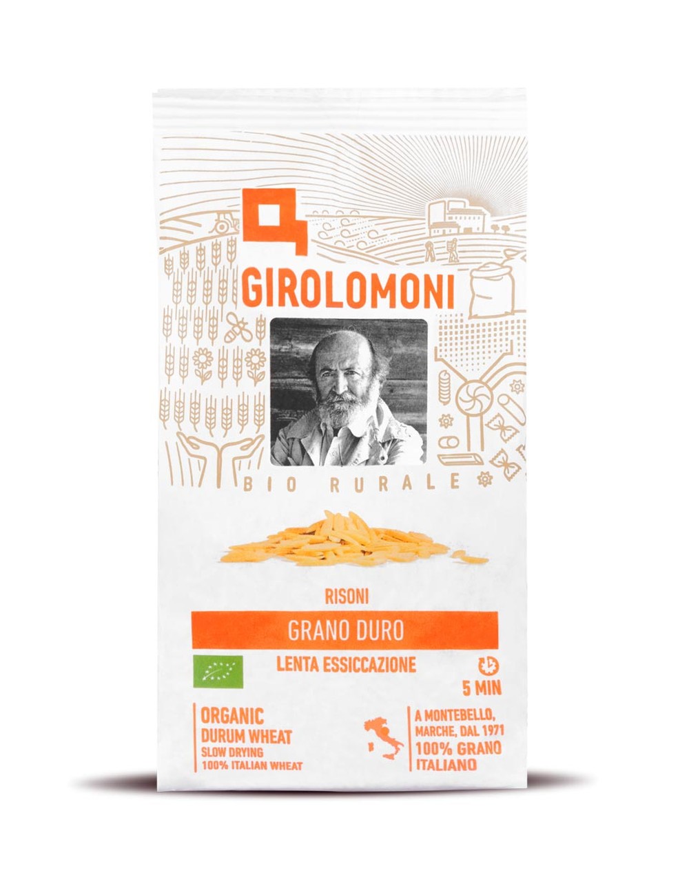 Risoni BIO trafilatura ruvida - Girolomoni